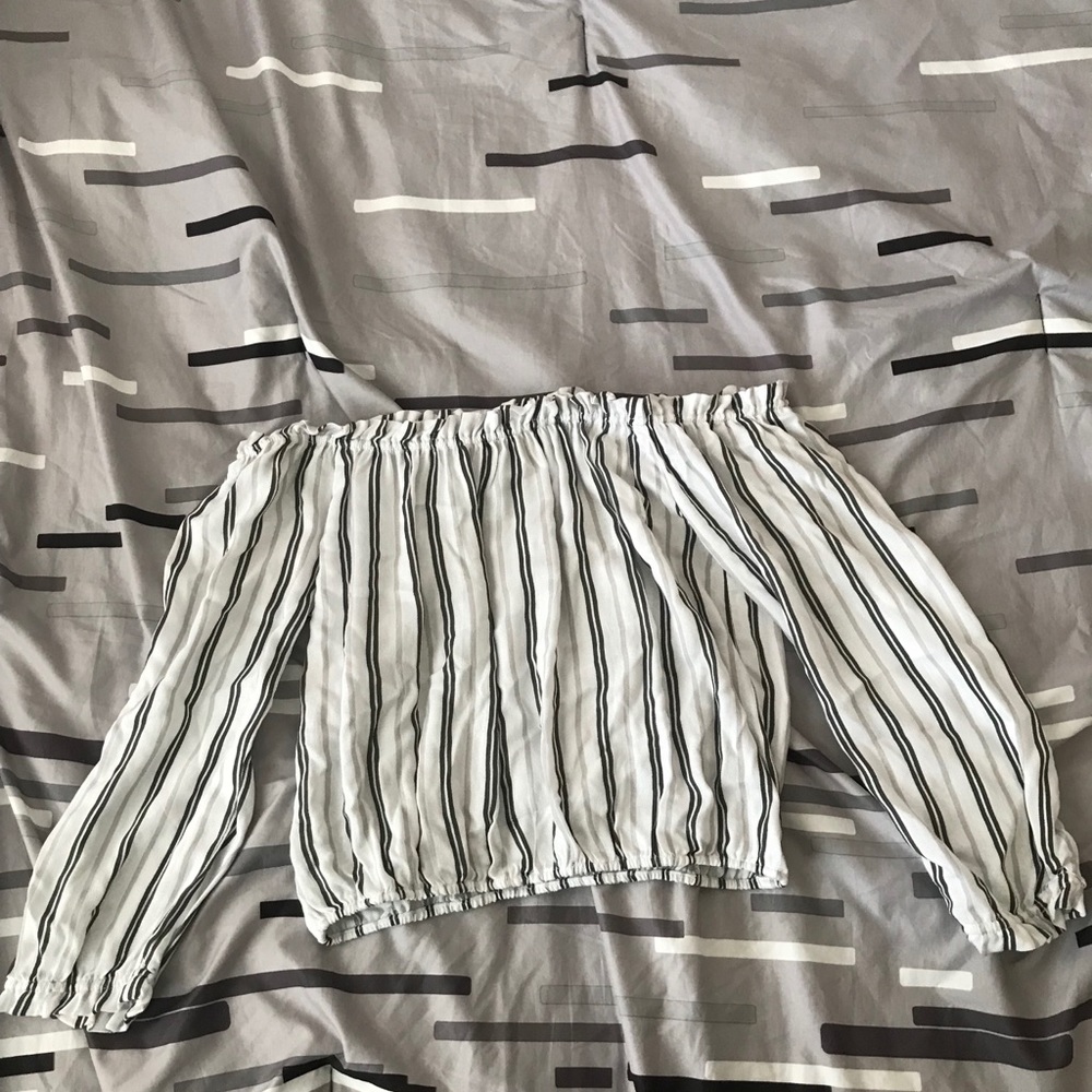 Off the shoulder crop top